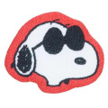 Japan Peanuts Plush Magnet - Snoopy : Joe Cool Face - 1