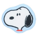 Japan Peanuts Plush Magnet - Snoopy : Face Light Blue - 1