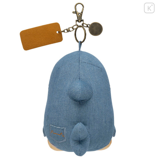 Japan Mofusand Mascot Holder - Sakura Denim Shark Cat Blue Wash - 8