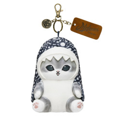 Japan Mofusand Mascot Holder - Board Shark! Denim Shark Cat Indigo