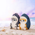 Japan Mofusand Mascot Holder - Board Shark! Denim Shark Cat Indigo - 3