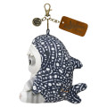 Japan Mofusand Mascot Holder - Board Shark! Denim Shark Cat Indigo - 6