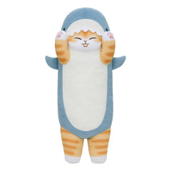 Japan Mofusand Cushion Plush Toy - Board Shark! Long Shark Cat