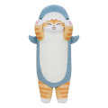 Japan Mofusand Cushion Plush Toy - Board Shark! Long Shark Cat - 3