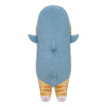 Japan Mofusand Cushion Plush Toy - Board Shark! Long Shark Cat - 5