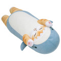 Japan Mofusand Cushion Plush Toy - Board Shark! Long Shark Cat - 6