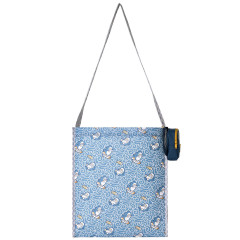 Japan Mofusand Eco Bag in Mini Backpack Pouch - Board Shark! Navy