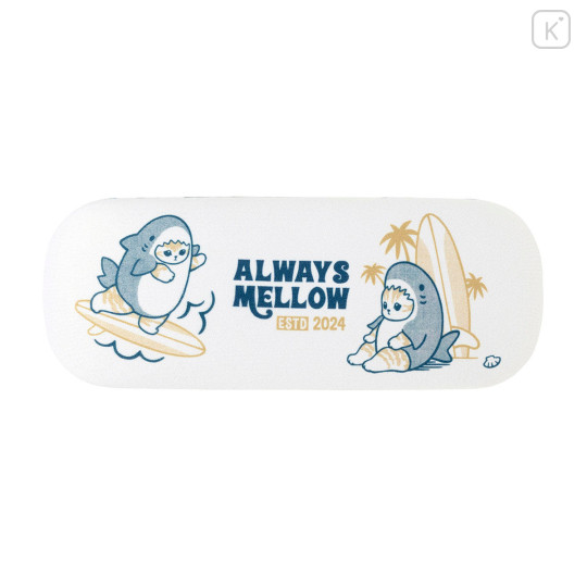 Japan Mofusand Glasses Case with Cloth - Board Shark! - 1