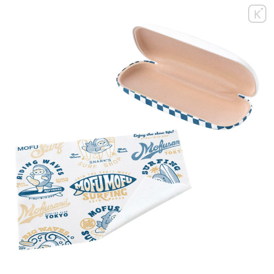 Japan Mofusand Glasses Case with Cloth - Board Shark! - 7