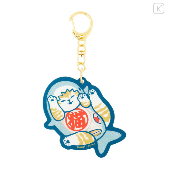 Japan Mofusand Shaka Shaka Acrylic Keychain - Board Shark! Cat - 1