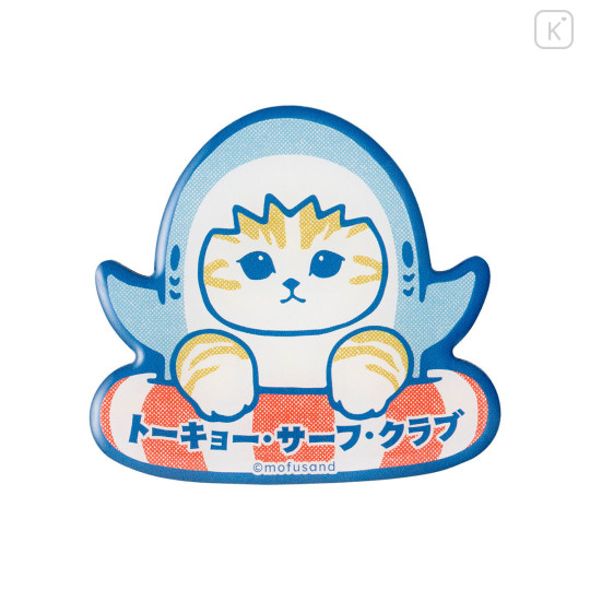 Japan Mofusand Souvenir Magnet - Board Shark! Tokyo Surf Club - 1