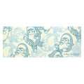 Japan Mofusand Tenugui Towel - Board Shark! All-over Pattern of Shark Cat - 1