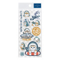 Japan Mofusand Clear Sticker - Board Shark! Gray - 1