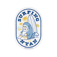 Japan Mofusand Smartphone Sticker - Board Shark! Surfing Nyan