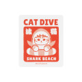 Japan Mofusand Smartphone Sticker - Board Shark! Cat Dive - 1