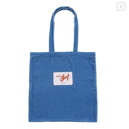 Japan Mofusand Towel Tote Bag - Board Shark! Shark Blue - 4