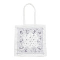 Japan Mofusand Towel Tote Bag - Board Shark! Wave White - 3