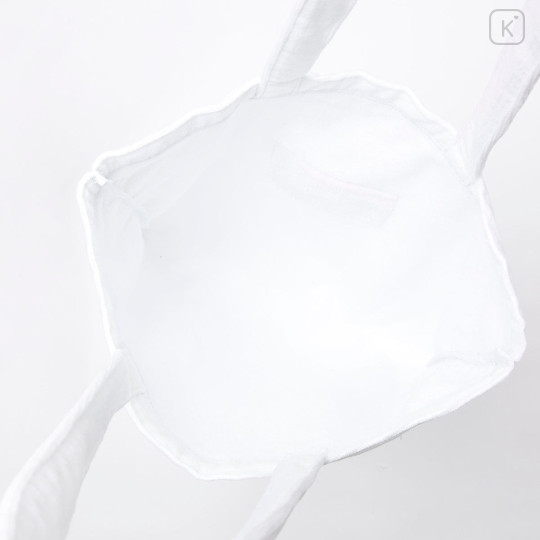 Japan Mofusand Towel Tote Bag - Board Shark! Wave White - 5