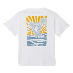 Japan Mofusand T-shirt (XL) - Board Shark! Riding Waves White