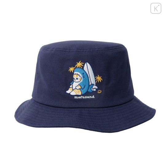 Japan Mofusand Bucket Hat - Board Shark! Surfing Nyan Navy - 4