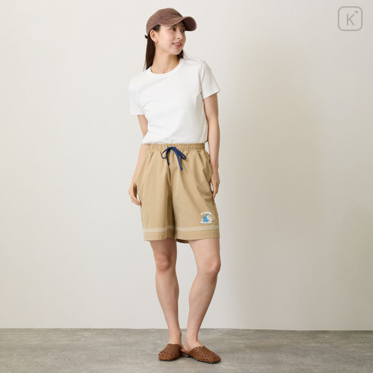 Japan Mofusand Shorts (L) - Board Shark! Trim Sand Beige - 4