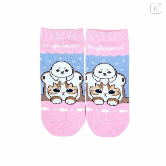 Japan Mofusand Front Ankle Socks - Hammerhead Peeking - 1