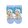 Japan Mofusand Front Ankle Socks - Gray Shark Friends - 1