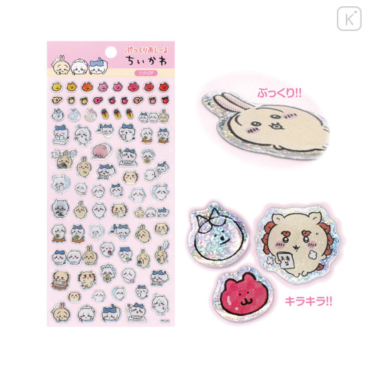 Japan Chiikawa Puffy Sticker - Clear - 2