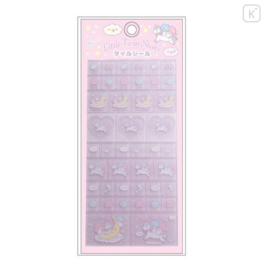 Japan Sanrio Tile Sticker - Little Twin Stars : Unicorn - 1