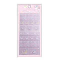 Japan Sanrio Tile Sticker - Little Twin Stars : Unicorn