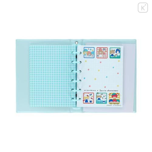 Japan Mizutama × Sanrio 6 Hole Sticker Binder - Square - 5