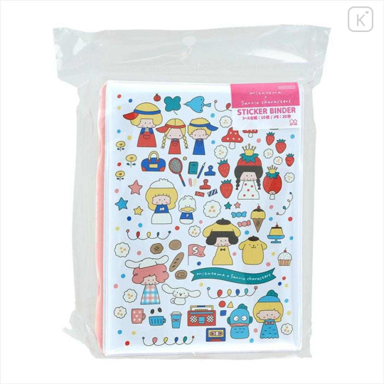 Japan Mizutama × Sanrio 6 Hole Sticker Binder - Mix - 1