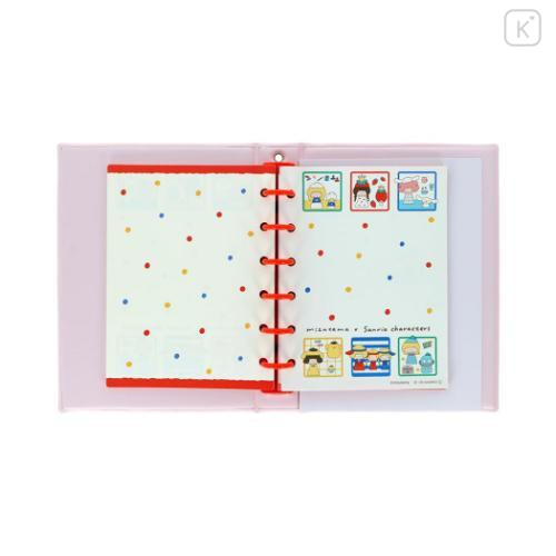 Japan Mizutama × Sanrio 6 Hole Sticker Binder - Mix - 5