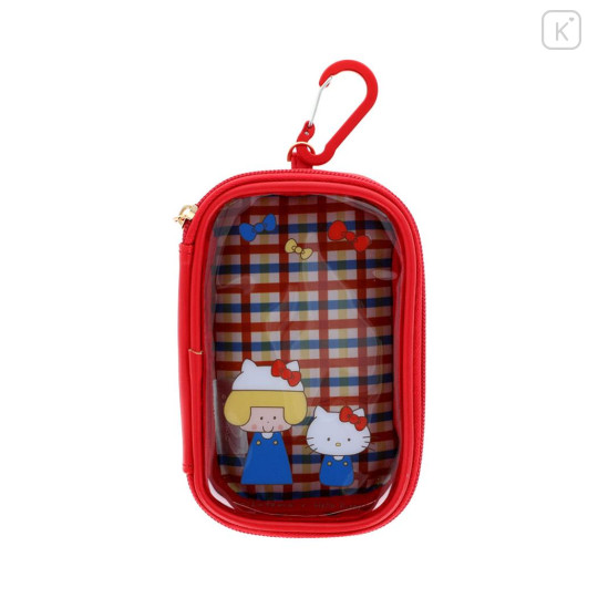 Japan Mizutama × Sanrio Mini Pouch with Carabiner - Hello Kitty - 1