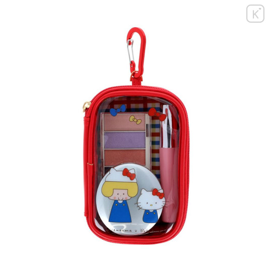 Japan Mizutama × Sanrio Mini Pouch with Carabiner - Hello Kitty - 3