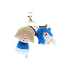 Japan Mizutama × Sanrio Plush Keychain - Tuxedosam