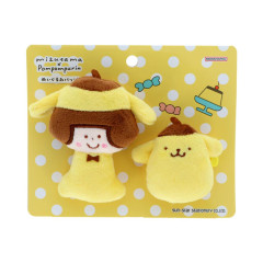 Japan Mizutama × Sanrio Plush Badge - Pompompurin
