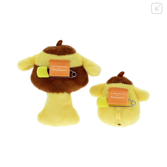 Japan Mizutama × Sanrio Plush Badge - Pompompurin - 3