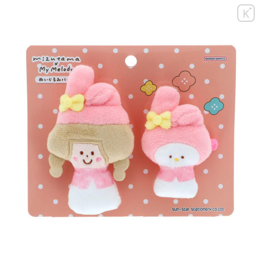 Japan Mizutama × Sanrio Plush Badge - My Melody - 1