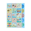 Japan Mizutama × Sanrio 5 Pockets A4 Clear File - Square - 1
