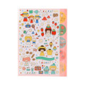 Japan Mizutama × Sanrio 5 Pockets A4 Clear File - Mix - 1