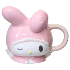 Japan Sanrio Mascot Mug - My Melody : White Angel