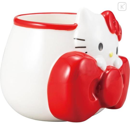 Japan Sanrio Edgy Mug - Hello Kitty : Ribbon - 2