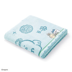 Japan Chiikawa Bath Towel - Chiikawa & Usagi : Let's Eat Donuts Blue