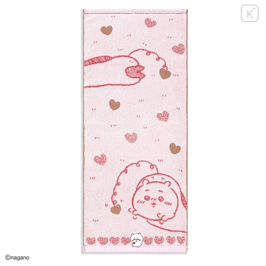 Japan Chiikawa Face Towel - Chiikawa : Chocolate Pink - 1