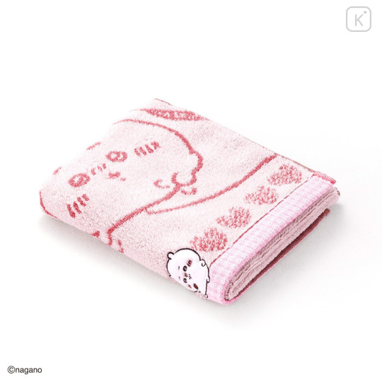 Japan Chiikawa Face Towel - Chiikawa : Chocolate Pink - 2