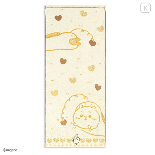 Japan Chiikawa Face Towel - Chiikawa & Usagi : Chocolate Yellow - 1