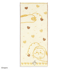 Japan Chiikawa Face Towel - Chiikawa & Usagi : Chocolate Yellow