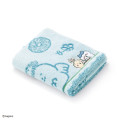 Japan Chiikawa Face Towel - Hachiware & Usagi : Let's Eat Donuts Blue - 1