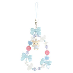 Japan San-X Original Bead Strap with Mascot - Korilakkuma : Lots of Korilakkuma Angel Blue
